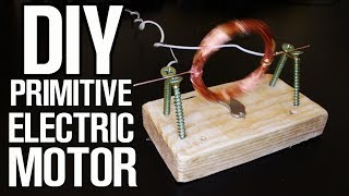 Primitive Electric Motor (how to make at home)