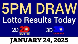 Lotto Result Today 5pm Draw January 24 2025 Swertres Ez2 PCSO Live Result