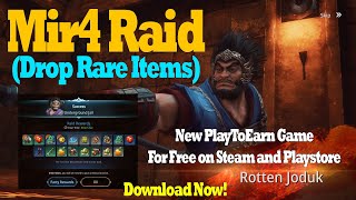 Boss Raid Lvl.20 Mir4 MMORPG (Drop Rare Items) New PlayToEarn Game