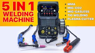 5 In 1 Welding Machine (MIG + TIG + PLASMA CUTTER + MMA) || 5 Functional Welding Machine #diy