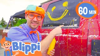 Blippi Visits a Carwash! | 1 HOUR OF BLIPPI TOYS! | Educational Videos for Kids