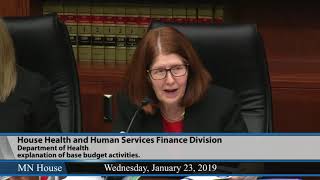 House Health and Human Services Finance Division  1/23/19