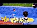 Papa Raffi Bersihin Kolam Renang | SI AA