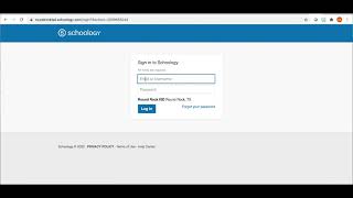 RRISD - Schoology Parent Instructional Video - Logging In