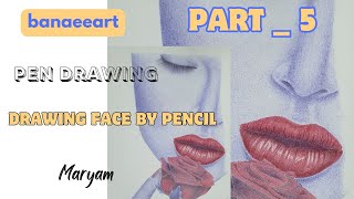 A girl || How to draw a girl  // Mastering Ballpoint Pen Shading _ Technique for Great Artwork