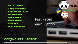 What is Python ? Data Types , Type Casting , String Methods , User input in Urdu , Hindi