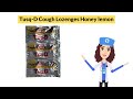 tusq d cough lozenges honey lemon uses in hindi side effects dose