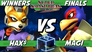 Coinbox 50 - Hax$ (Fox) vs Magi (Falco) Winners Finals - Smash Melee