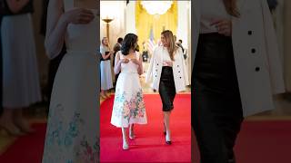 First Lady Melania & Second Lady Usha 💐💐✨ #new