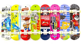 ディズニー ピクサー ミニスケートボード『1BOX 開封』指スケ Disney PIXAR Mini Skateboard Fingerboard 食玩 Japanese candy toys