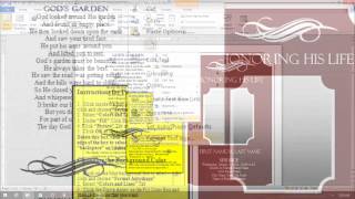 Funeral Program Template Background Color Change
