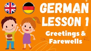 Learn German Lesson 1 - Greetings and Farewells - Animated