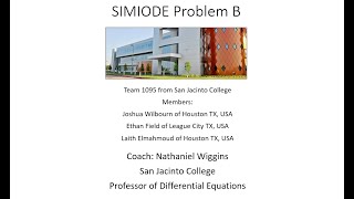 SCUDEM V Spinning A Wheel SIMIODE Challenge Using Differential Equations Modeling Team 1095