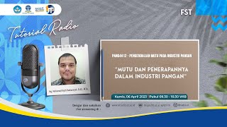 Mutu dan Penerapannya dalam Industri Pangan ~ PANG4412 Pengendalian Mutu Pada Industri Pangan