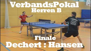 Herren B Finale Verbandspokal | Dechert(1914TTR) : Hansen(2086TTR)