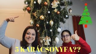 5 KARÁCSONYFA?? | FEJJEL LEFELÉ? :) HOUSE TOUR