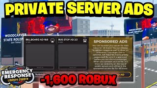 I Sponsored My ERLC Private Server And Got ____ Visits! (Liberty County)