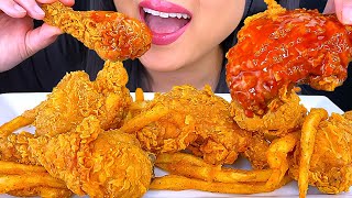 Eating Popeyes with Hot Honey!