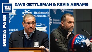 GM Dave Gettleman & Asst. GM Kevin Abrams Recap Offseason Moves, Preview NFL Draft | New York Giants