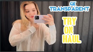 [4K] Transparent Star Dress Try On No Bra | ONE PIECE See Through TRY ON With Keli (2024)