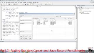 Part 3 New Save Cancel Button functionality