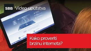 Kako proveriti brzinu interneta?