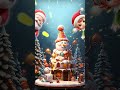 Family 3D Christmas snowman fluorescent