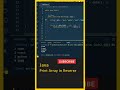 Java: Print Arrays in Reverse, Java In Telugu, Java Course, Core Java, Java Tutorial Beginners, Loop