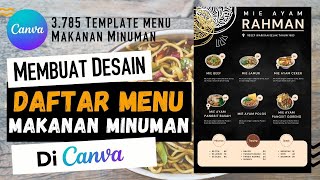 CARA MUDAH MEMBUAT DAFTAR MENU MAKANAN DI CANVA | LEBIH MENARIK DAN MENGGODA SELERA #CANVA #TUTORIAL