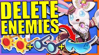 DELETE YOUR ENEMIES WITH TRIPPLE GLASSES HYPER VOICE SYLVEON!! | Pokemon Unite