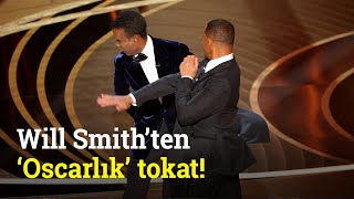Will Smith Oscar Töreninde Chris Rock'a Tokat Attı! Eşimin Adını Ağzına Alma!
