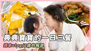 週末vlog /典典寶寶一日三餐/2歲的叛逆現場