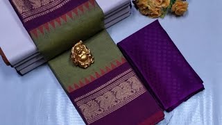 Chettinadu cotton High quality fancy Border sarees WHATSAPP 9790271649 With Blouse 760 80counts