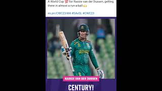 Rassie van der Dussen scores a brilliant century | Espncricinfo #rassievanderdussen #cricketworldcup