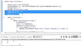 Java Programming - TicTacToe Part 3 - Galbraith