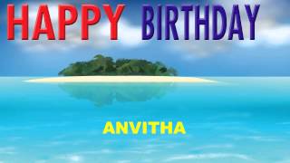 Anvitha   Card Tarjeta - Happy Birthday