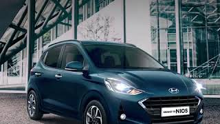 The distinctive design of the GRAND i10 NIOS | Blue Hyundai