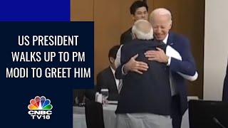 Watch: PM Modi Hugs U.S. President Joe Biden As They Meet For G7 Summit In Japan | CNBC TV18
