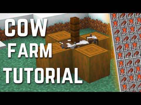 How To Make A Cow Farm In Minecraft 2022 [Easiest Method]