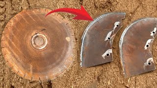 Recycling Of Used Marble Cutter Blade In To Making Chaff Cutter Blades ll Amazing Work Process