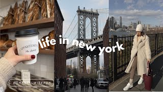 nyc vlog | hello 2025, new years goals \u0026 cozy cafe hopping in dumbo