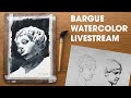 Bargue Watercolor Demo with Liron Yanconsky