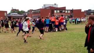 Lindeskolan vinner finalen mot ÖSK i sudden death, Järnvägen Cup 2013