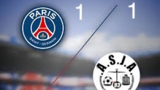 Paris Saint Germain 1 x 1  AS Jeunesse Aubervilliers