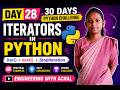 Iterators in Python Explained Simply 🔥 | Python Tutorial Hindi | Day 28