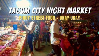 TAGUM CITY NIGHT MARKET WALKING TOUR 2022 I FILIPINO STREET FOOD BAZAAR + UKAY-UKAY I Jhigz Ortua