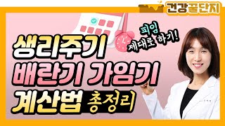 확실한 피임을 위해 꼭 알아둬야 할 ★생리주기/배란기/가임기 계산법 총정리★