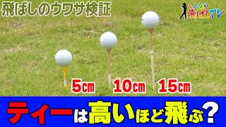 【飛びビアの泉】ティーの高さは飛距離に関係する!?中嶋常幸・加瀬秀樹を指導したプロコーチが噂の真偽を検証!