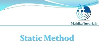 Core Java 30 - Static Method
