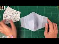 how to sew a face mask no sewing machine หน้ากากอนามัย เย็บมือ